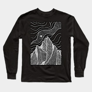 White wind peak Long Sleeve T-Shirt